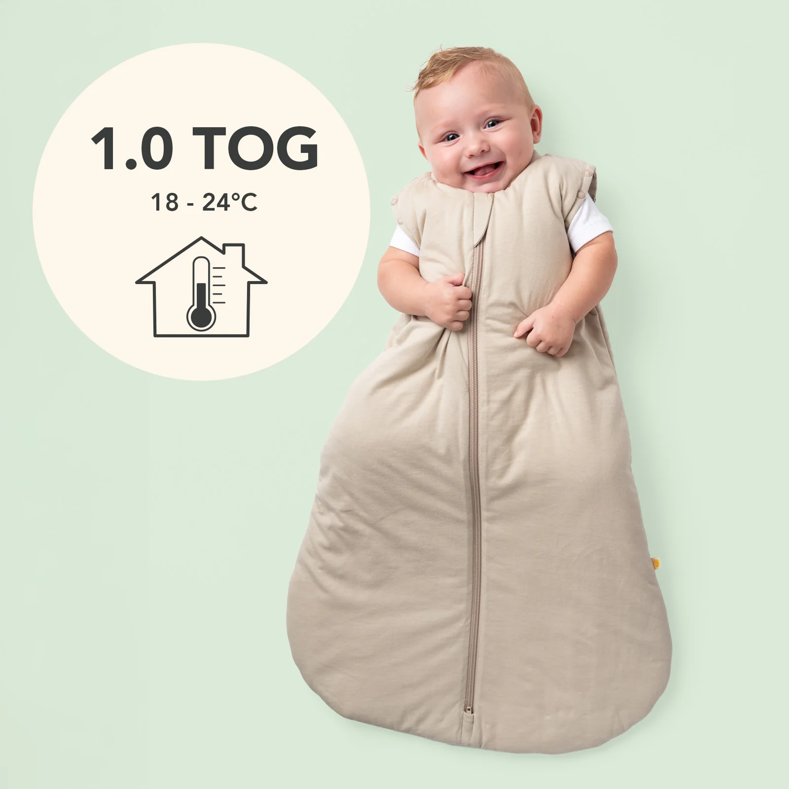 Šedohnědý LETNÍ dětský spací pytel S ODEPÍNACÍMI RUKÁVY 3-6let, 130cm | Slumbersac