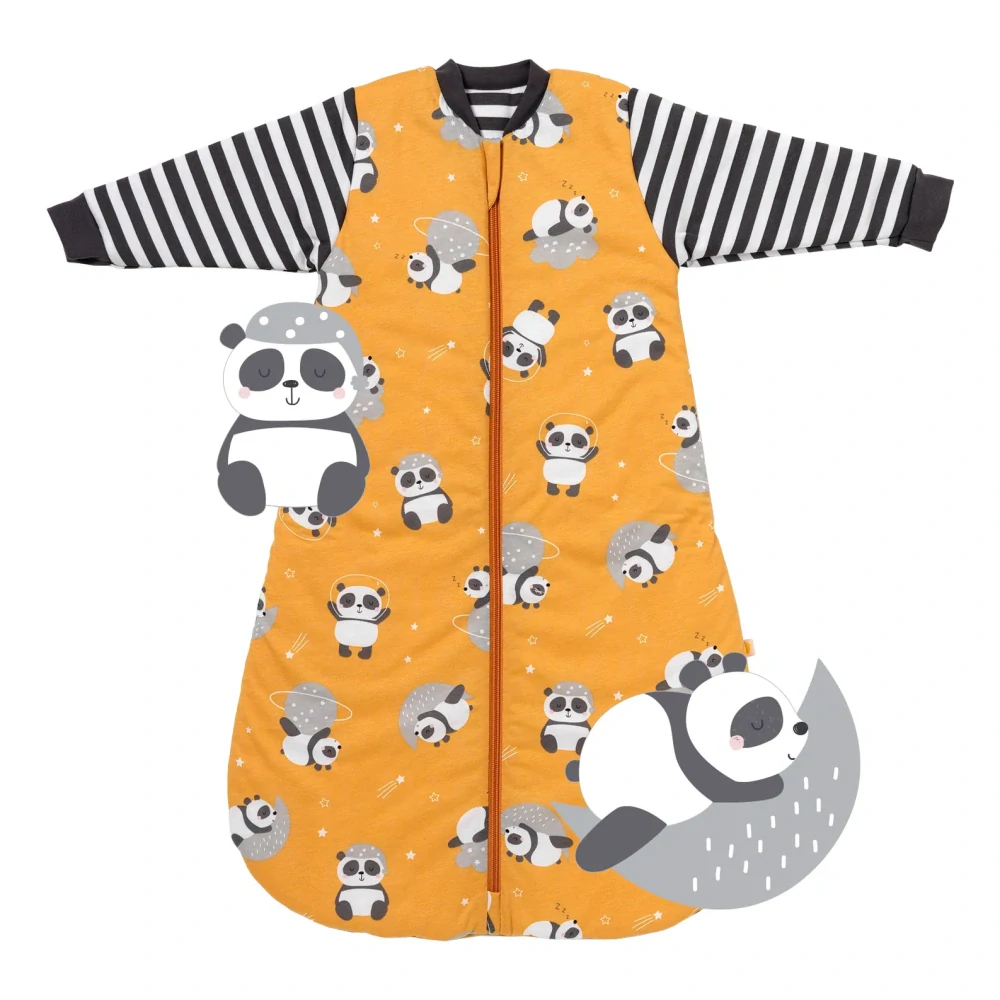 Panda ZIMNÍ dětský spací pytel S RUKÁVY, 6-18měsíců, 90cm