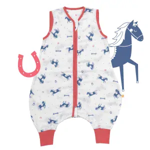 Koníci MUŠELÍNOVÝ 0.5Tog EXTRA TENKÝ LETNÍ spací pytel s nohavičkami 80cm