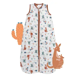 Hlavou vzhůru MUŠELÍNOVÝ EXTRA TENKÝ LETNÍ dětský spací pytel 3-6 let, 130cm