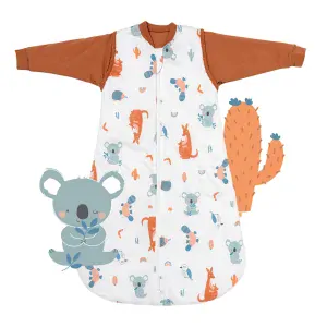 Hlavou vzhůru CELOROČNÍ dětský spací pytel s ODEPÍNACÍMI rukávy 6-18měsíců, 90cm