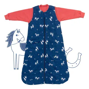 Koníci CELOROČNÍ dětský spací pytel s ODEPÍNACÍMI rukávy 6-18měsíců, 90cm
