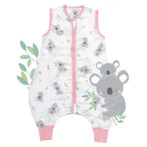 Koala MUŠELÍNOVÝ 0.5Tog EXTRA TENKÝ LETNÍ spací pytel s nohavičkami 80cm