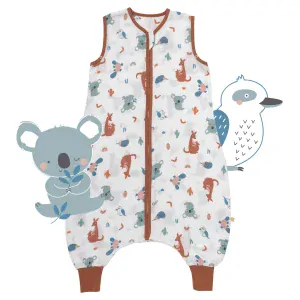 Hlavou vzhůru MUŠELÍNOVÝ 0.5Tog EXTRA TENKÝ LETNÍ spací pytel s nohavičkami 70cm