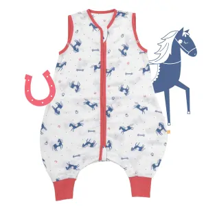 Koníci MUŠELÍNOVÝ 0.5Tog EXTRA TENKÝ LETNÍ spací pytel s nohavičkami 70cm