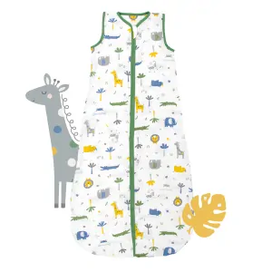 Džungle MUŠELÍNOVÝ EXTRA TENKÝ LETNÍ dětský spací pytel 6-10 let, 150cm