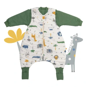 Džungle ZIMNÍ PROTISKLUZOVÝ spací pytel s nohavičkami a s ODEPÍNACÍMI RUKÁVY 70cm