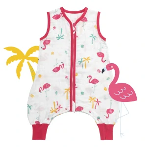 Plameňáci MUŠELÍNOVÝ 0.5Tog EXTRA TENKÝ LETNÍ spací pytel s nohavičkami 70cm