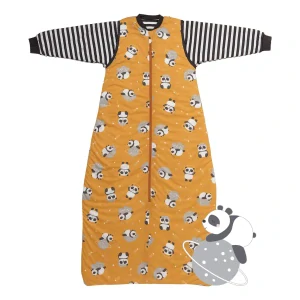 Panda CELOROČNÍ dětský spací pytel s ODEPÍNACÍMI RUKÁVY 3-6let, 130cm