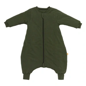 Olivový ZIMNÍ spací pytel s nohavičkami a s RUKÁVY 110cm