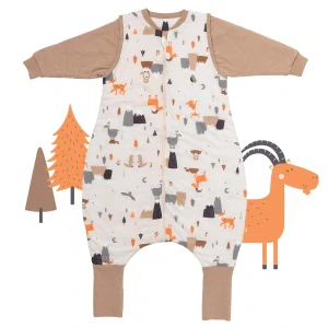 Hory ZIMNÍ PROTISKLUZOVÝ spací pytel s nohavičkami a s ODEPÍNACÍMI RUKÁVY 130cm