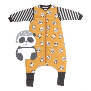 Panda CELOROČNÍ PROTISKLUZOVÝ spací pytel s nohavičkami a s ODEPÍNACÍMI RUKÁVY 90cm