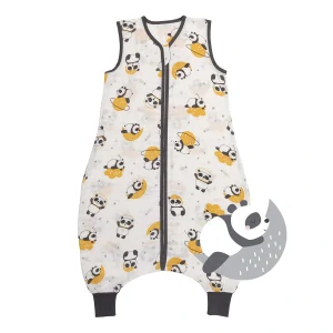 Panda MUŠELÍNOVÝ 0.5Tog EXTRA TENKÝ LETNÍ spací pytel s nohavičkami 90cm