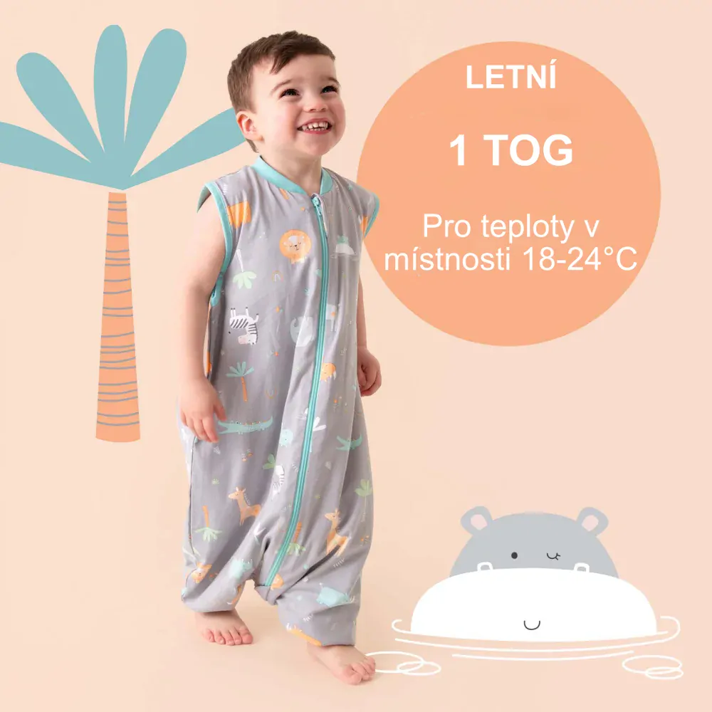 Safari LETNÍ PROTISKLUZOVÝ spací pytel s nohavičkami 120cm