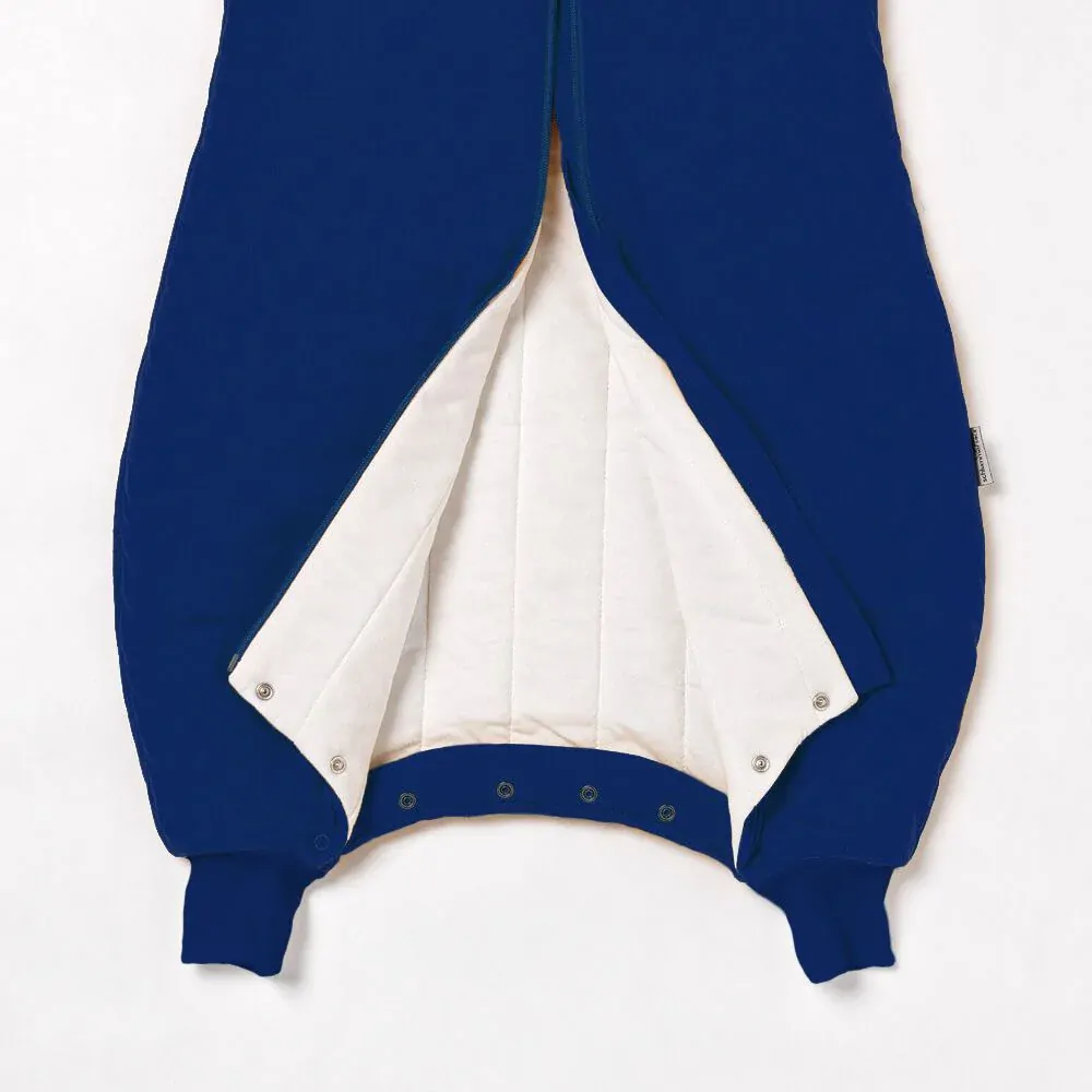 Tmavě modrý ZIMNÍ spací pytel s nohavičkami a s rukávy 70cm