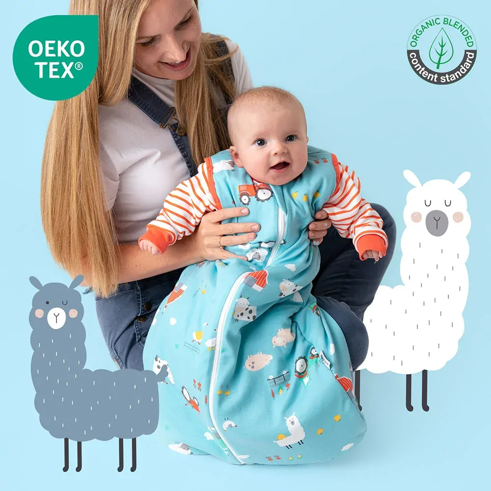 ORGANICKÁ BAVLNA – Červený NOVOROZENECKÝ CELOROČNÍ dětský spací pytel S ODEPÍNACÍMI RUKÁVY 0-3 měsíce, 56cm