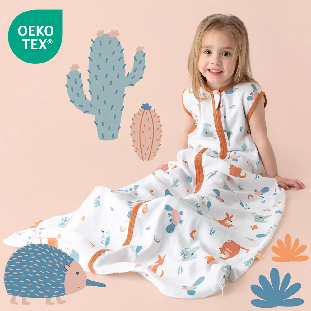 Hlavou vzhůru MUŠELÍNOVÝ EXTRA TENKÝ LETNÍ dětský spací pytel 3-6 let, 130cm