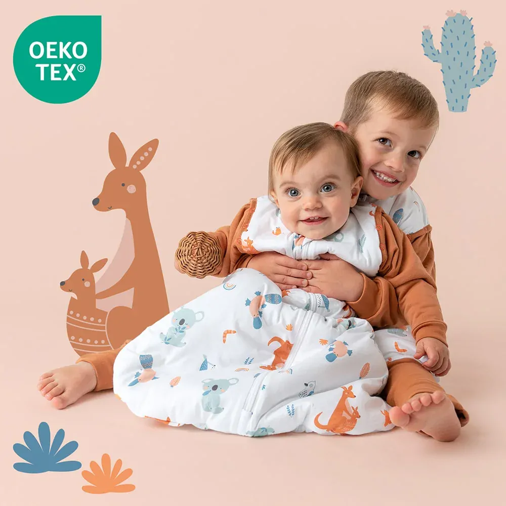 Hlavou vzhůru CELOROČNÍ dětský spací pytel s ODEPÍNACÍMI rukávy 6-18měsíců, 90cm