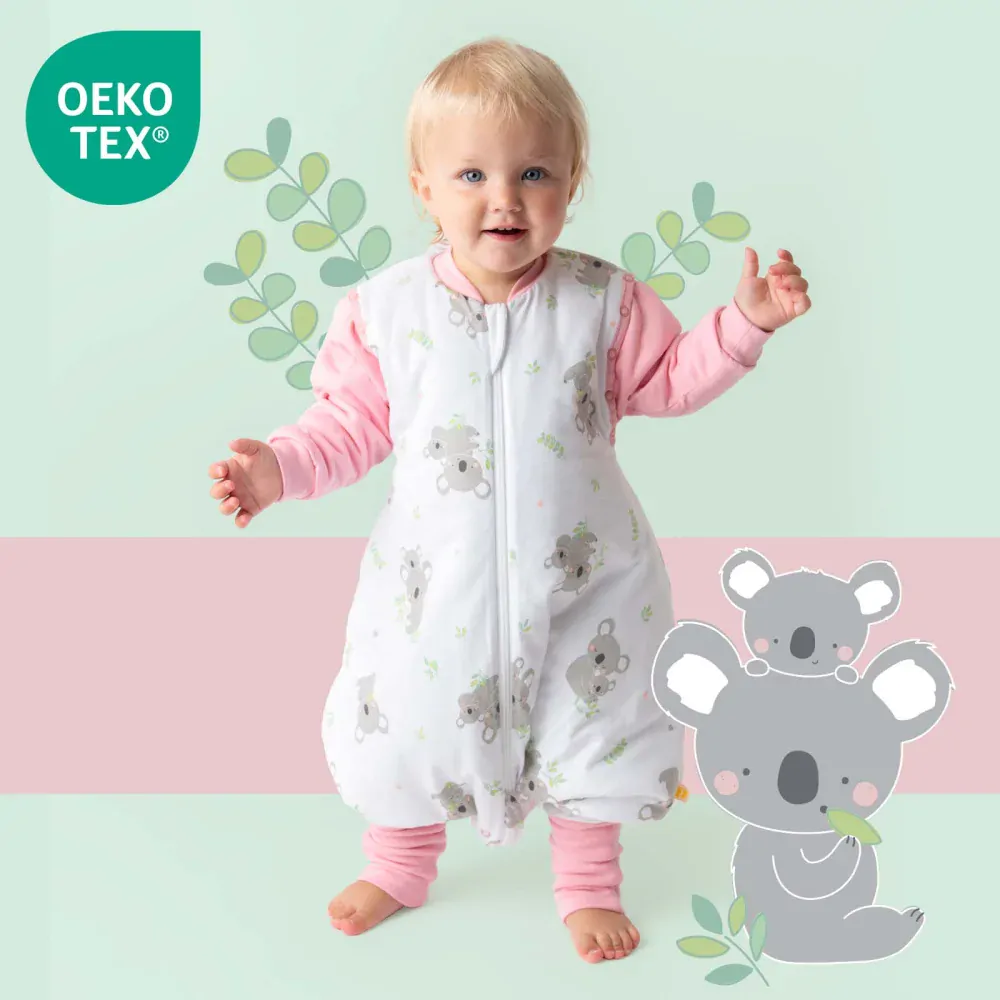 Koala ZIMNÍ PROTISKLUZOVÝ spací pytel s nohavičkami a s ODEPÍNACÍMI RUKÁVY 60cm