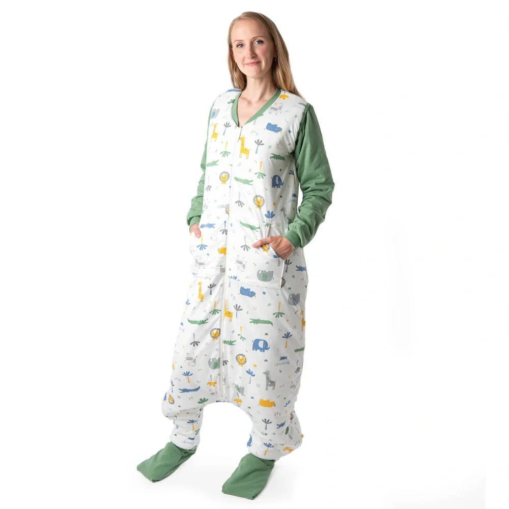 Džungle CELOROČNÍ spací pytel s KAPSAMI, nohavičkami a odepínacími rukávy, vel.L 