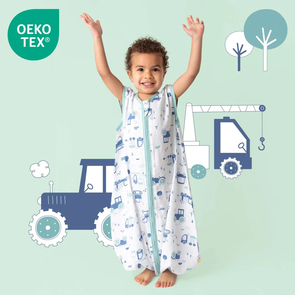 Bagry MUŠELÍNOVÝ 0.5Tog EXTRA TENKÝ LETNÍ spací pytel s nohavičkami 120cm