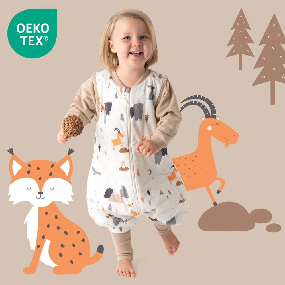 Hory LETNÍ PROTISKLUZOVÝ spací pytel s nohavičkami a ODEPÍNACÍMI RUKÁVY 140cm