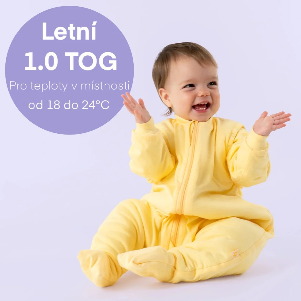 Popcorn LETNÍ PROTISKLUZOVÝ spací pytel s nohavičkami a ODEPÍNACÍMI RUKÁVY 80cm