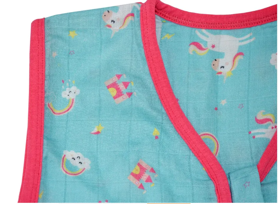 Jednorožec MUŠELÍNOVÝ 0.5Tog EXTRA TENKÝ LETNÍ spací pytel s nohavičkami 100cm