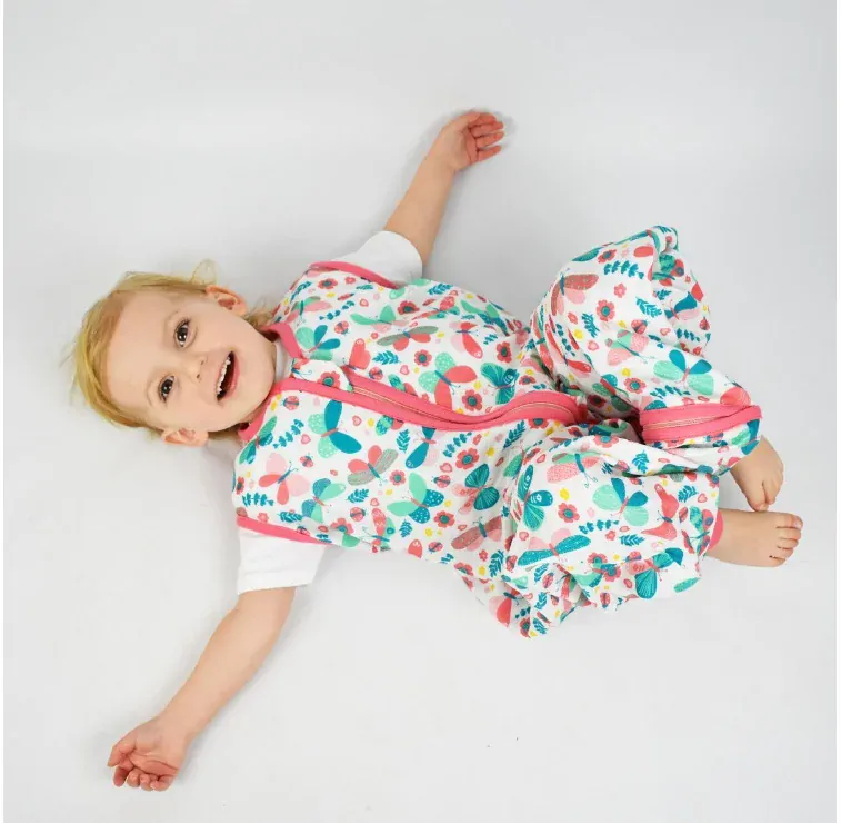 Zahrada MUŠELÍNOVÝ 0.5Tog EXTRA TENKÝ LETNÍ spací pytel s nohavičkami 120cm