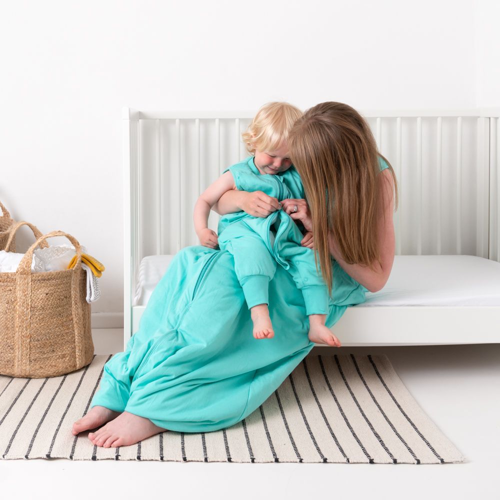 Zelený LETNÍ spací pytel s nohavičkami vel.S