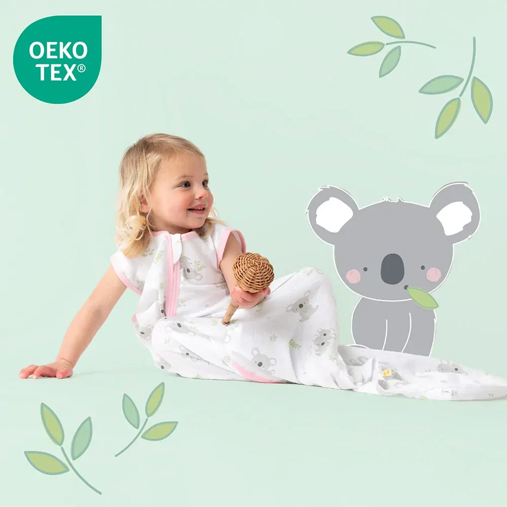 Koala MUŠELÍNOVÝ 0.5Tog EXTRA TENKÝ LETNÍ dětský spací pytel 6-18 měsíců, 90cm