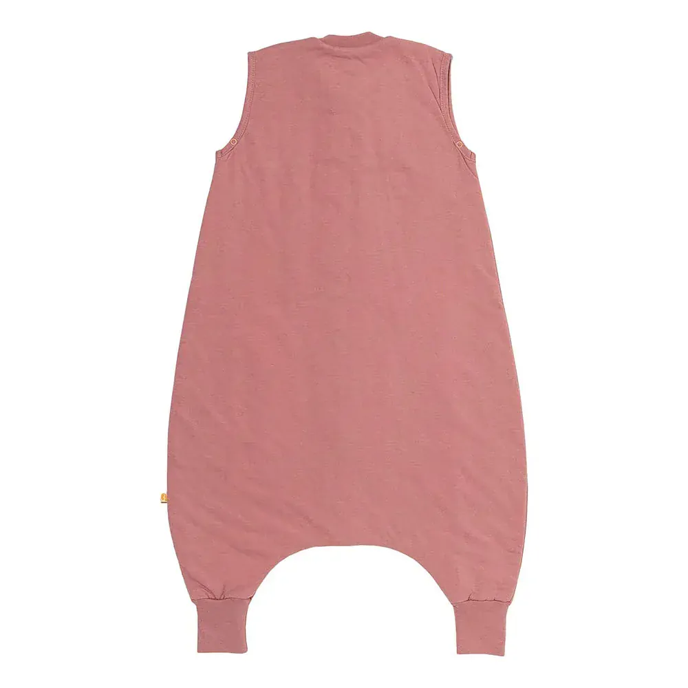 Pastelově růžový LETNÍ spací pytel s nohavičkami 100cm
