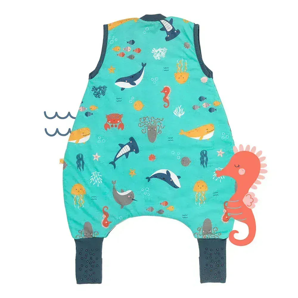 Mořský svět LETNÍ PROTISKLUZOVÝ spací pytel s nohavičkami 70cm