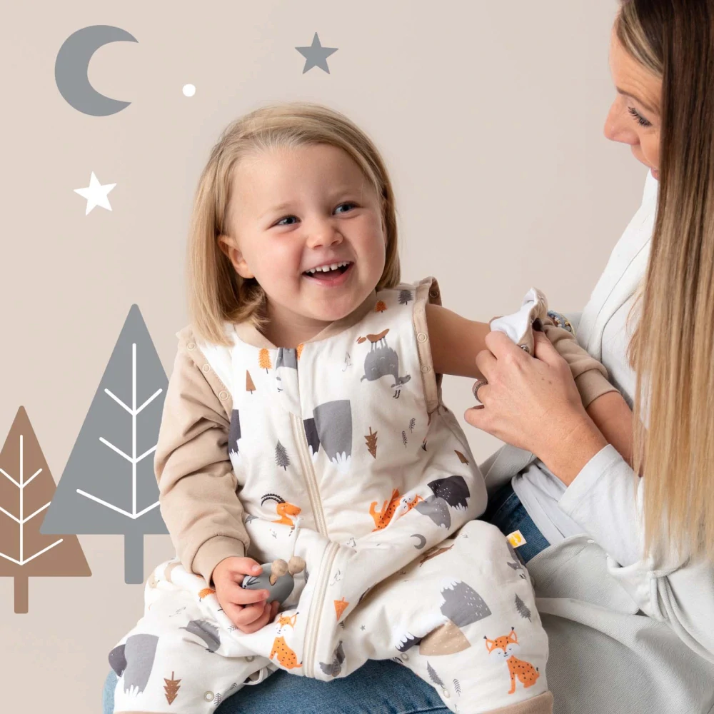 Hory CELOROČNÍ PROTISKLUZOVÝ spací pytel s nohavičkami a s ODEPÍNACÍMI RUKÁVY 130cm