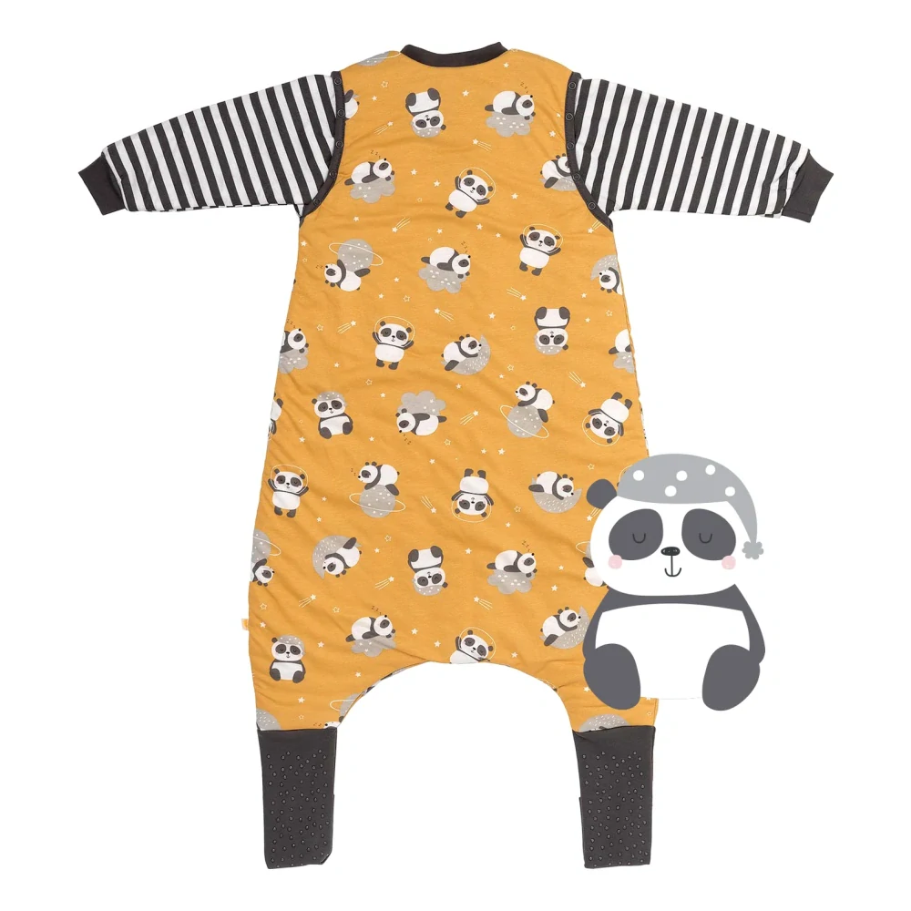 Panda CELOROČNÍ PROTISKLUZOVÝ spací pytel s nohavičkami a s ODEPÍNACÍMI RUKVÁVY 110cm