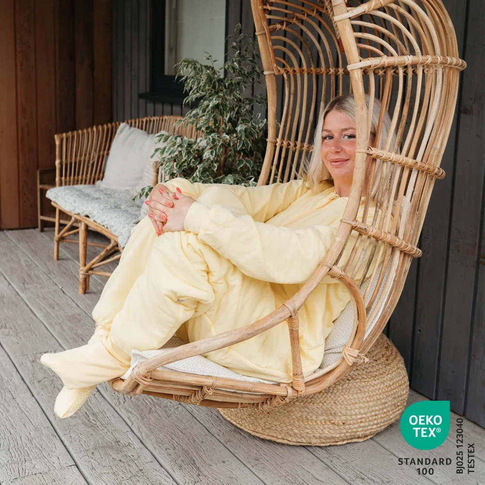 Popcorn CELOROČNÍ spací pytel s KAPSAMI, nohavičkami a odepínacími rukávy, vel.L 