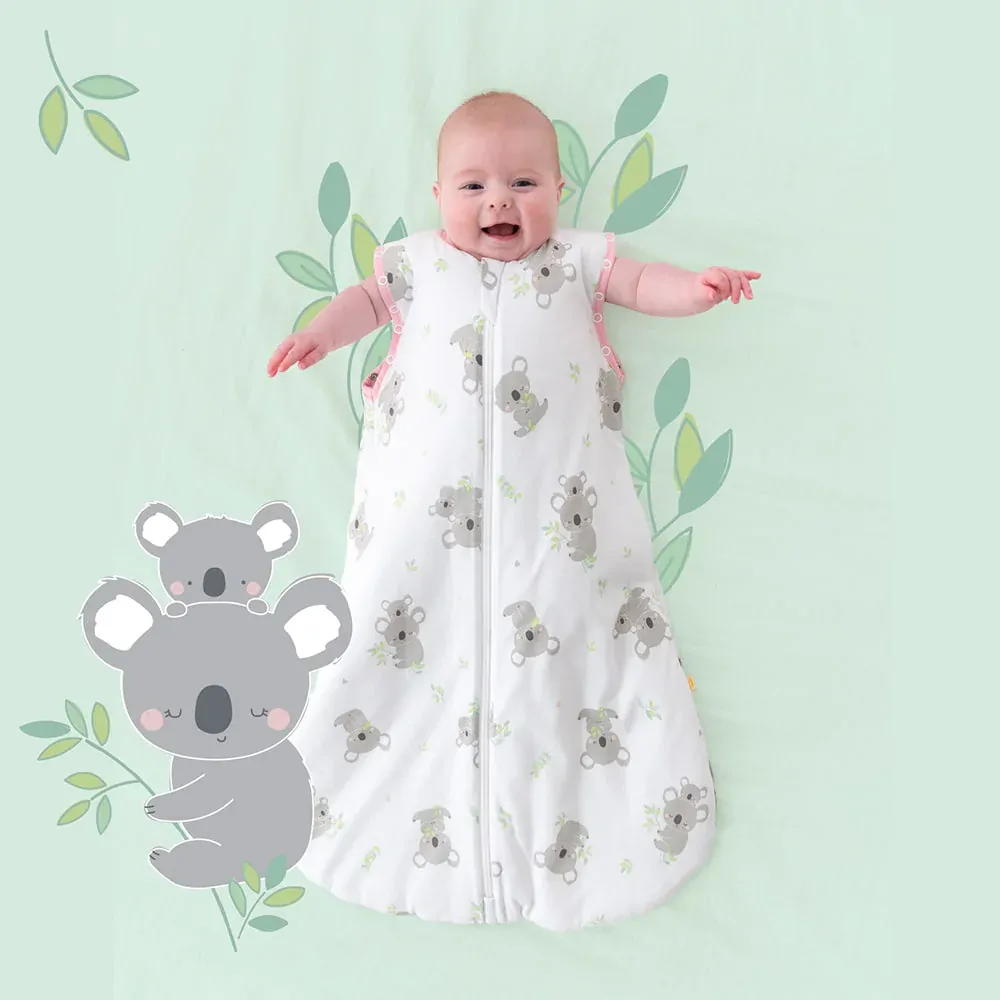 Koala CELOROČNÍ dětský spací pytel s ODEPÍNACÍMI RUKÁVY 12-36 měsíců, 110cm