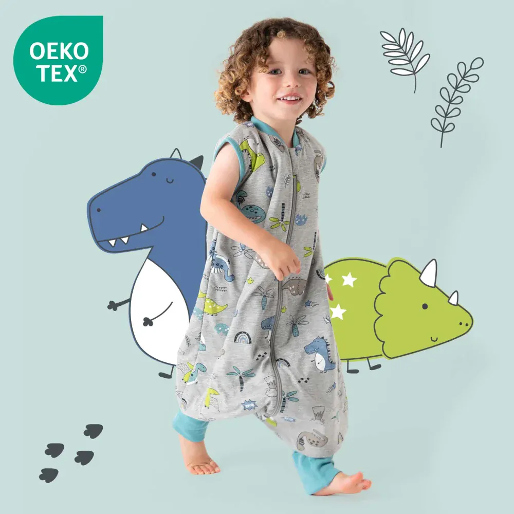 MODAL - Dinosauři LETNÍ PROTISKLUZOVÝ spací pytel s nohavičkami 90cm