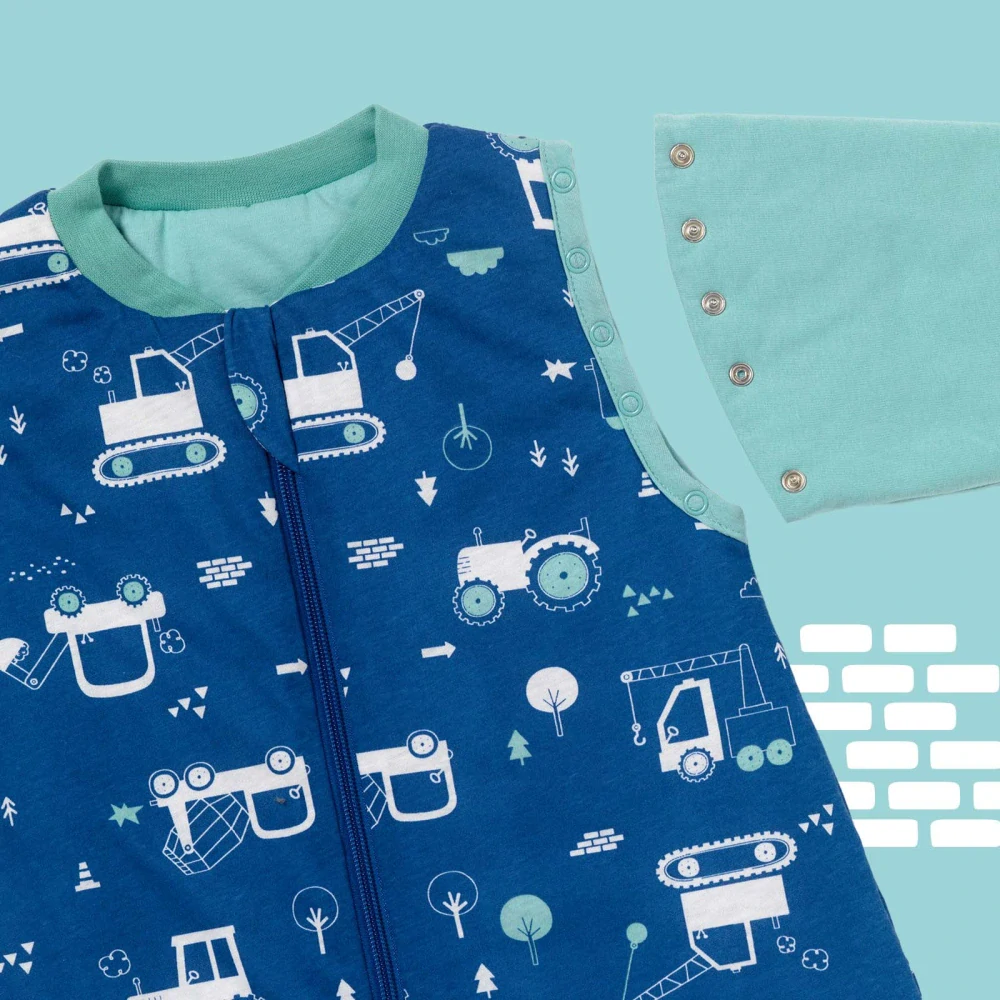 Bagry ZIMNÍ PROTISKLUZOVÝ spací pytel s nohavičkami a s ODEPÍNACÍMI RUKÁVY 70cm