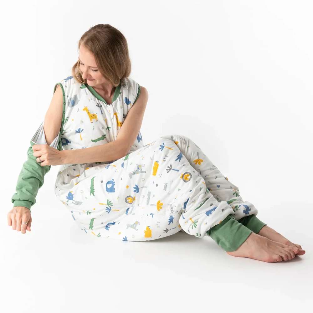 Džungle CELOROČNÍ spací pytel s KAPSAMI, nohavičkami a odepínacími rukávy, vel.L 