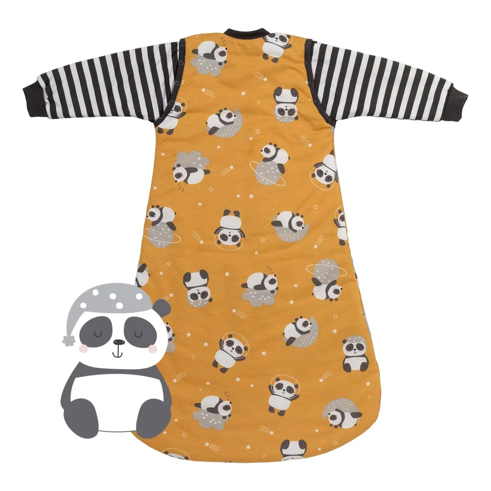 Panda CELOROČNÍ dětský spací pytel s ODEPÍNACÍMI rukávy 6-18měsíců, 90cm