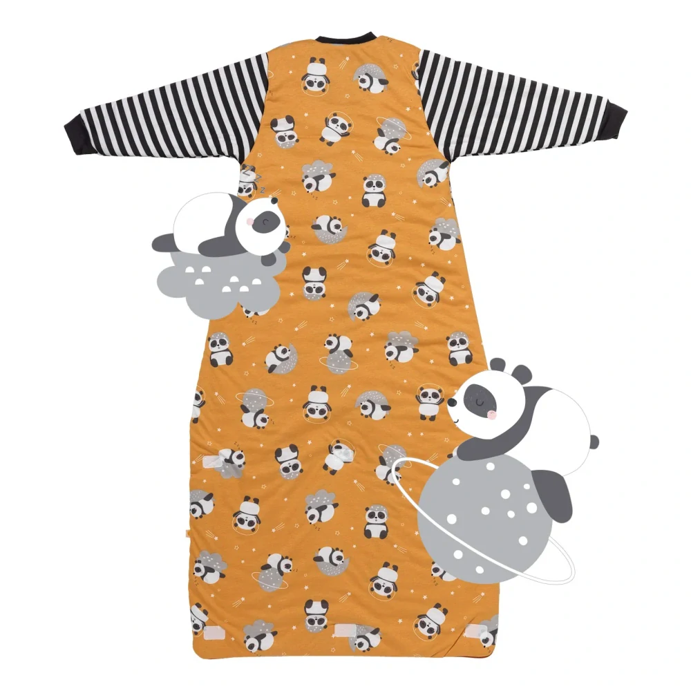 Panda ZIMNÍ dětský spací pytel S RUKÁVY 12-36 měsíců, 110cm