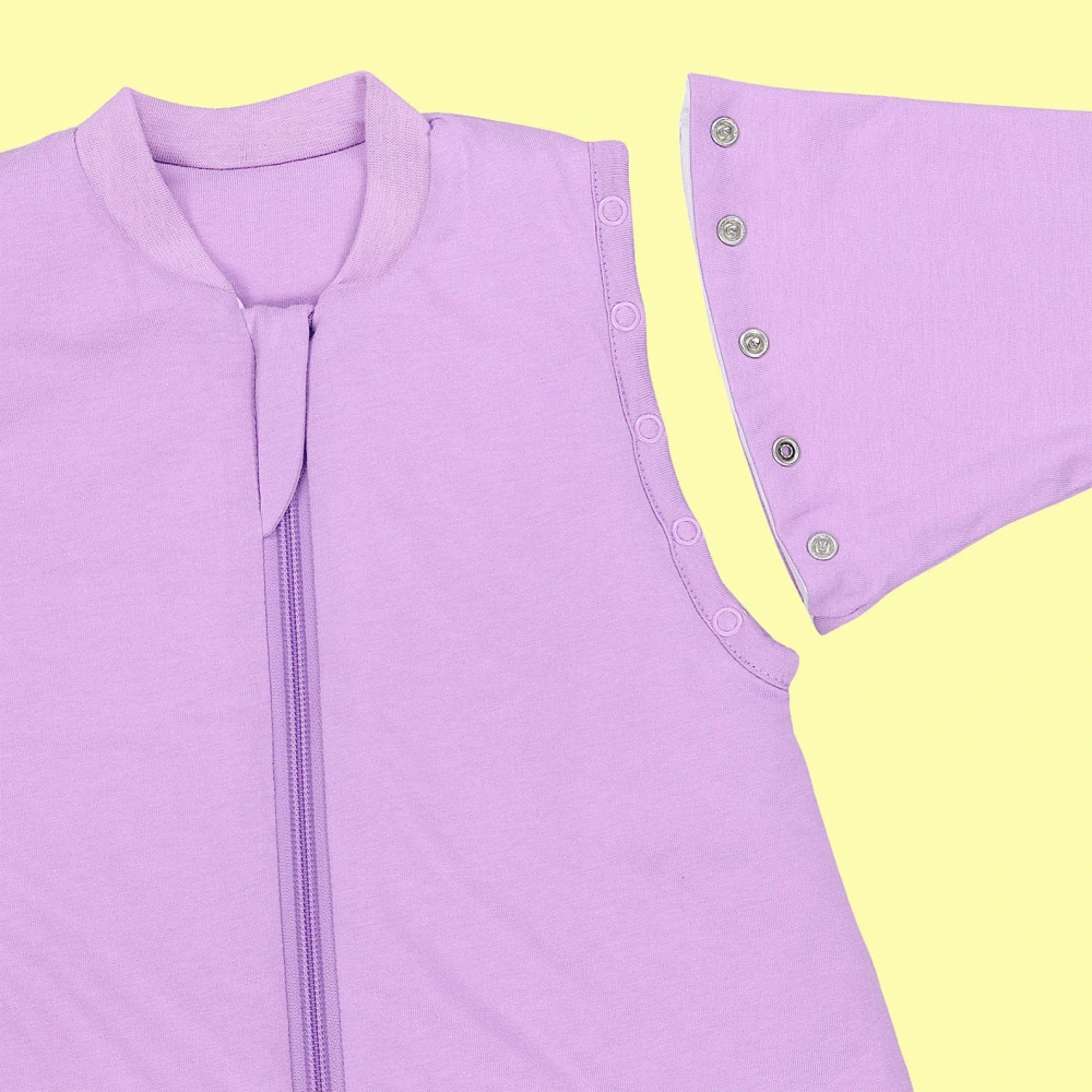 Levandule CELOROČNÍ spací pytel s KAPSAMI, nohavičkami a odepínacími rukvávy, vel.M 