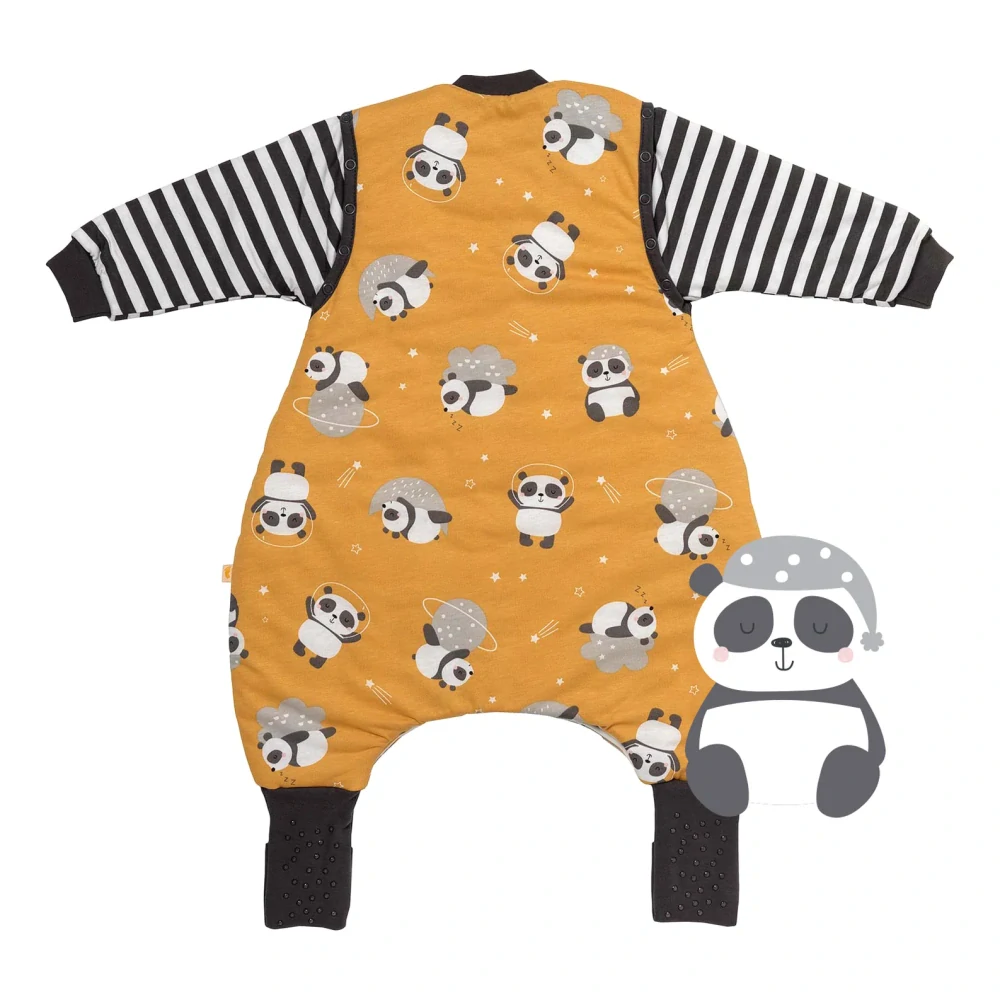 Panda LETNÍ PROTISKLUZOVÝ spací pytel s nohavičkami a ODEPÍNACÍMI RUKÁVY 70cm