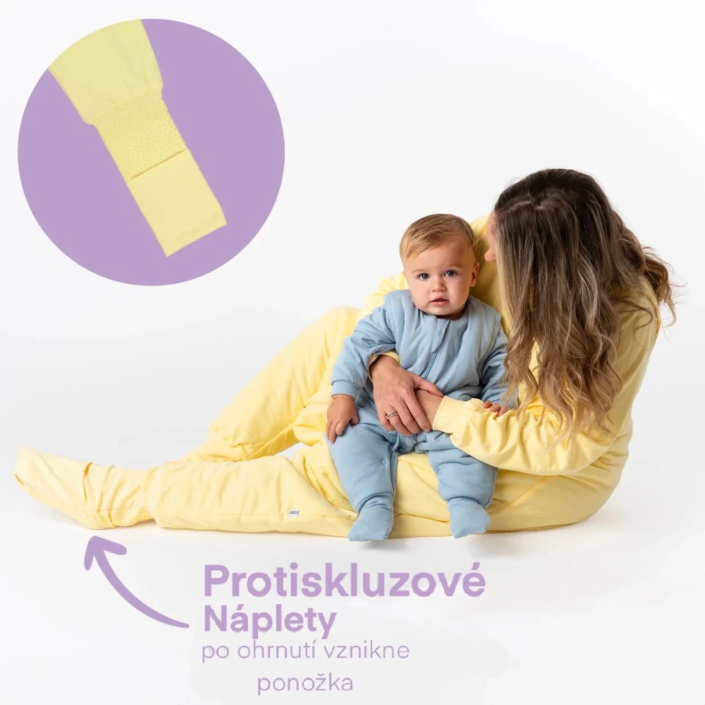 Popcorn CELOROČNÍ spací pytel s KAPSAMI, nohavičkami a odepínacími rukávy, vel.XS