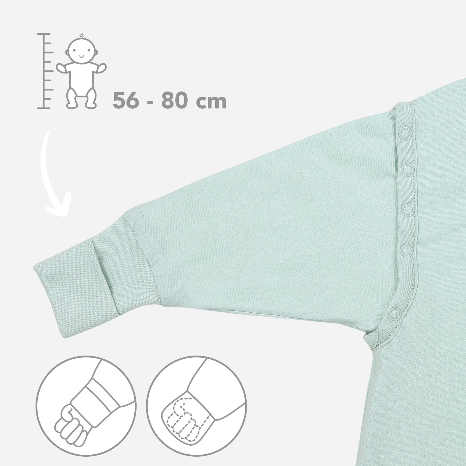 Šalvěj CELOROČNÍ dětský spací pytel s ODEPÍNACÍMI RUKÁVY 3-6let, 130cm | Slumbersac